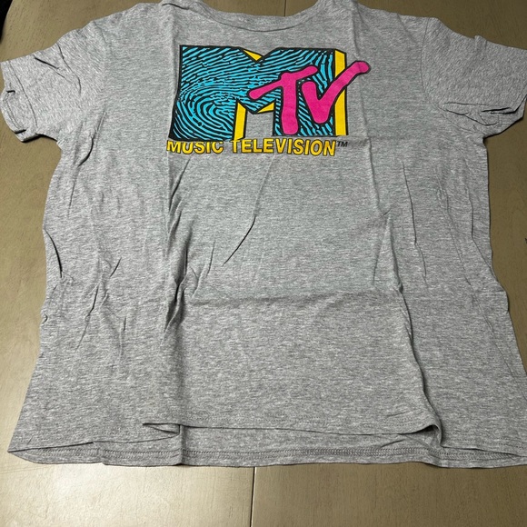 VINTAGE STYLE MTV Music Television T-Shirt Size XL Extra Large EUC Grey - Picture 1 of 5